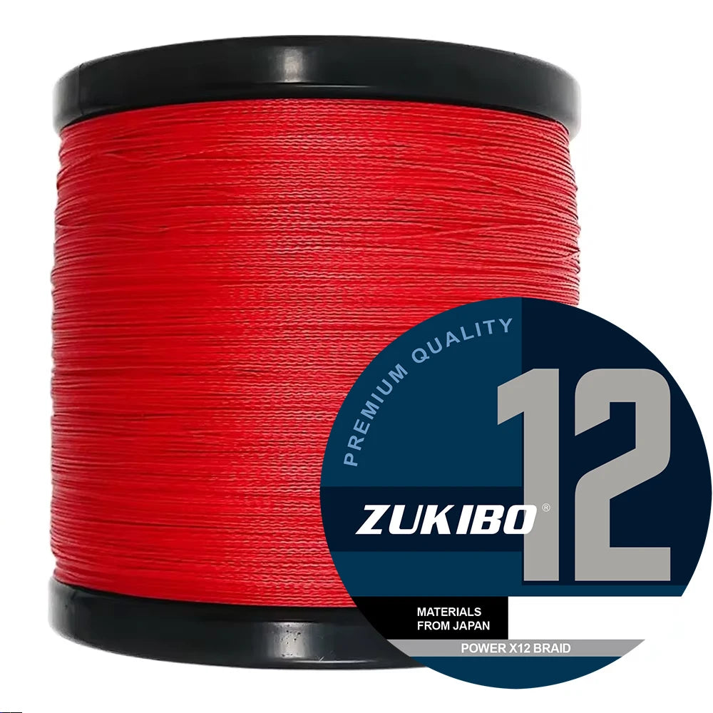 X12 Carp Fishing Line 300M 500M 1000M 12 Strands Braided Japan Multifilament PE Wire Super Strong Durable Smooth Fishing Tackle