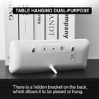 Digital Wall Clock Electronic Wall Mounted LCD Disply Clocks Multifunctional Temperature and Time Week Display Battery Powered