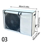 Multi-sizes Oxford Cloth AC Cover Breathable Easy To Install Durable Dirt-Proof Outdoor Use Rollup AC Cover Weather Protection