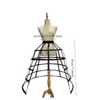 Girls 3 Hoops Crinoline Cage Bustle Petticoat Women Adjustable Pannier for dress