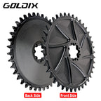 GOLDIX 8-Bolt Bicycle Chainring Wide and Narrow Teeth AERO Chainring CNC Hollow Cutting Machining for SRAM 8Bolt Crankset