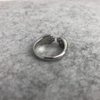Cat Paw Print Ring Fantastic Cat Imprint Silver Color Simple Style Design Women's Rings Cute Women Party Gift Jewelry