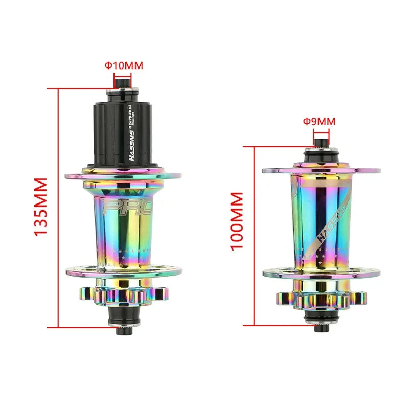 Hassns Cube Pro 7 32/24 Hole mtb Rear K7 Noisy Hub 4 Bearing 6 Pawl 120 Click Bicycle Cube Suitable For 7/8/9/10/11/12 Speeds