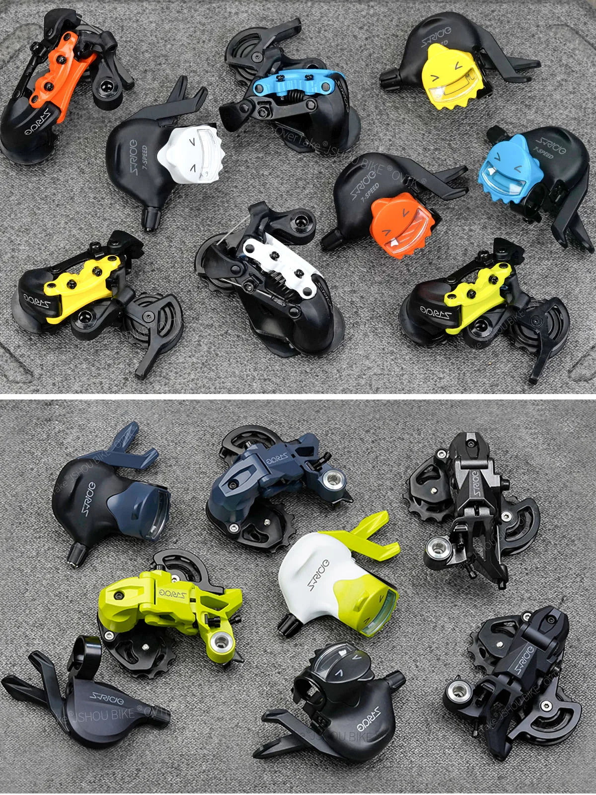 S-RIDE K Series Bike Shifter + Rear Derailleur Set 7/8/9/10 Speed K200/K300/K500