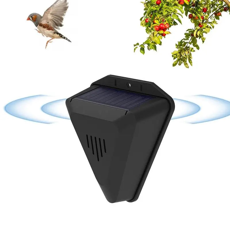 NEW Solar Timer Bird Repeller With 13 Sound Waterproof Bird Repellent Alarm Outdoor Crop Orchard Protection Animal Deterrents