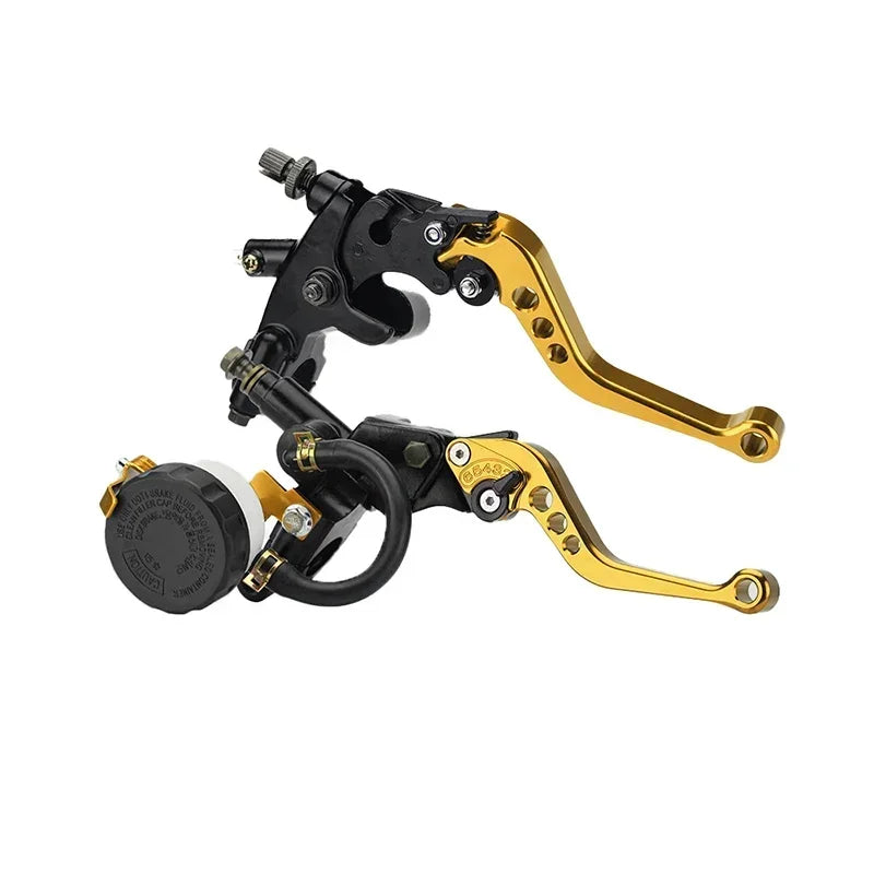 Universal 7/8in 22mm CNC Aluminum Hydraulic Brake Clutch Master Cylinder Lever, 1pc