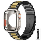 Change to Ultra Case+Band For Apple Watch 46mm 42mm 44 45mm Metal Stainless Steel strap for iWatch series Series 10 9 8 7 6 SE 5