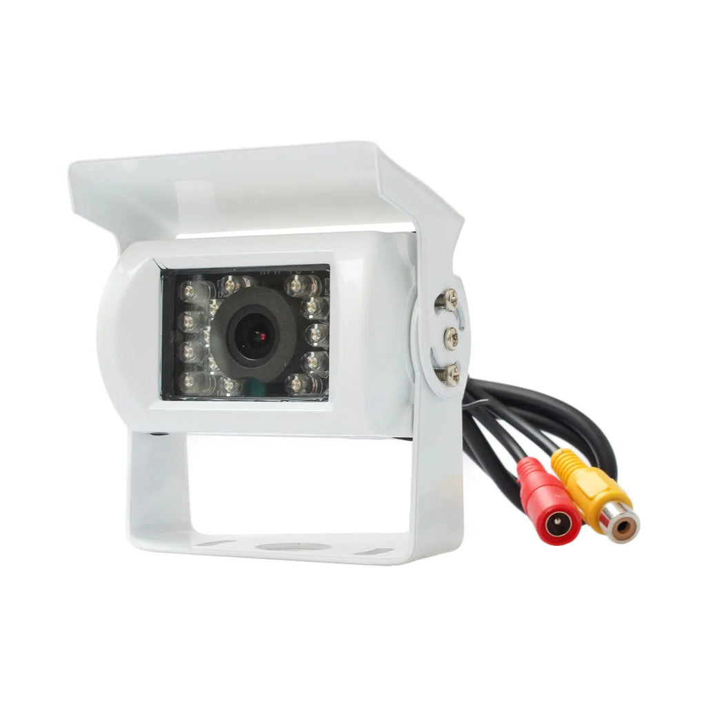 DIYKIT 4PIN RCA HD CCD IR Night Vision Car Rear View Reversing Parking Camera for Truck Van Bus Lorry White