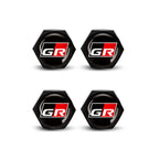 4pcs/set For Toyota GR Car Flag Metal Screws License Plate Bolts Auto Accessories For Toyota GR Gazoo Racing British Flag