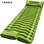 TARKA Camping Inflatable Mattress Air Sleeping Mat With Pillow Lightweight Sleeping Cushion  Compact For Outdoor Hiking Climbing