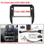 For Chevrolet AVEO 2004-2010 9INCH/LHD/RHD Car radio Dashboard Refitting Installation Frame Stereo Panel Dash Mount Kit Fascia