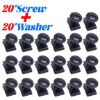 200/20pcs Car Self-tapping Screw Fasteners Auto Metal U-shaped Spacers Self-Tapping Screws Kit Car Modification Accessories