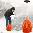 Detachable Telescopic Winter Snow Ice Shovel Portable Aluminium Alloy Collapsible Snow Shovel Outdoor Courtyard Cleaning Tool