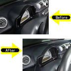 For Mercedes Benz Smart 451 Fortwo 2009-2015 Car Dashboard Display Meter Ring Speedometer Gauge Cover Trim Frame Accessories