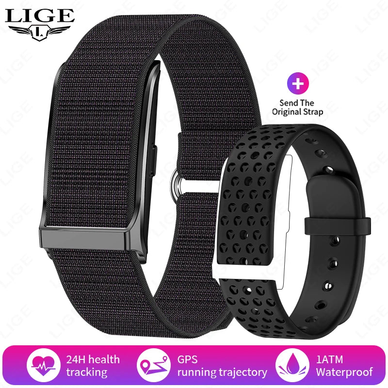 LIGE Smart Watch Men Women Fitness Smart Bracelet Sports Band Heart Rate Blood Pressure Monitor Waterproof Multifunction Watches
