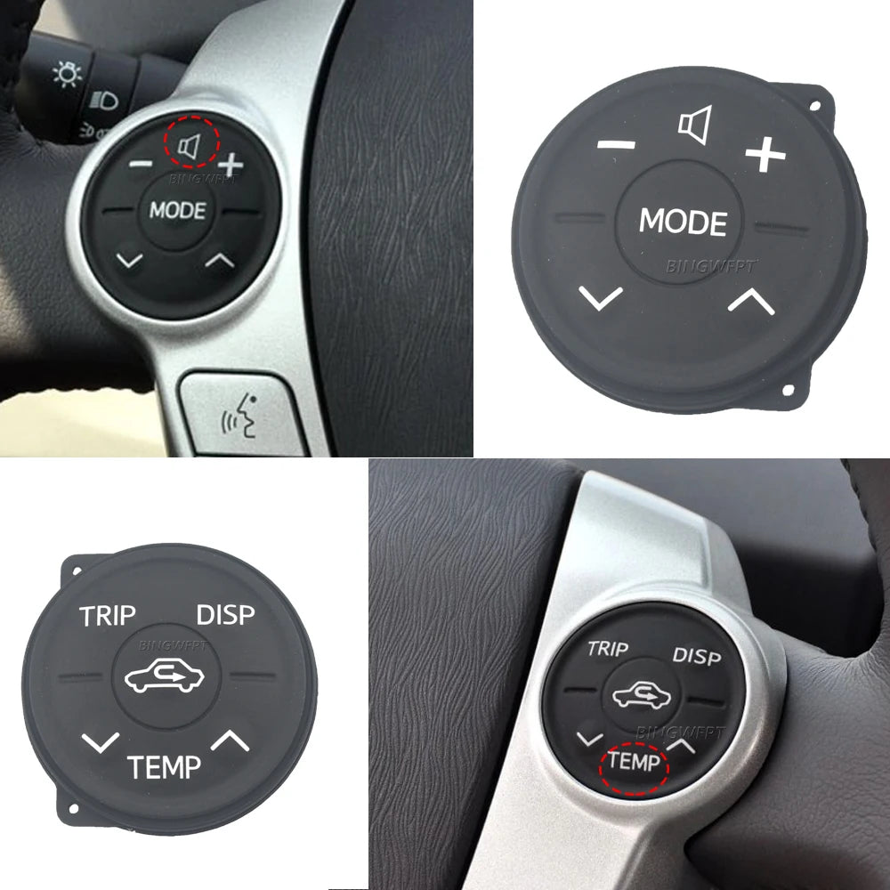 Steering Wheel Button Switch Control Set L-R for Toyota Prius ZVW30 2010-2013
