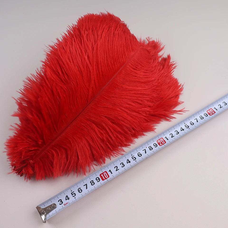 10Pcs 30-35cm Ostrich Feathers for Crafts Wedding Decoration 12-14" Handicraft Accessories Table Centerpieces Carnival Plumas
