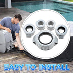 Replacement Inflation Adapter Screw Nut Rubber Seals Connector and Nipple for Coleman Lay-Z-Spa A Coupling Pump & B/C Water Pipe