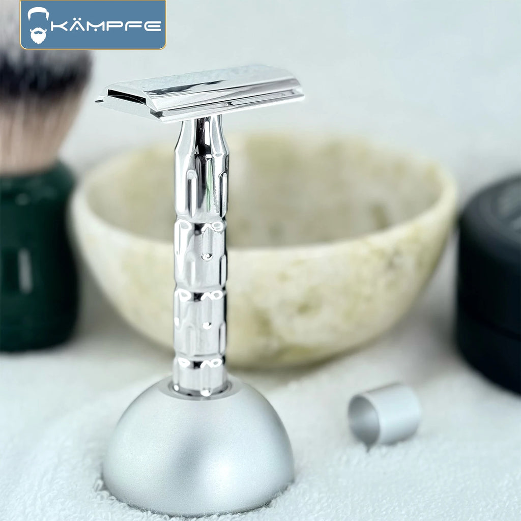 KAMPFE Manual  316L stainless steel men's Mild safety razor boyfriend father gift CNC machining