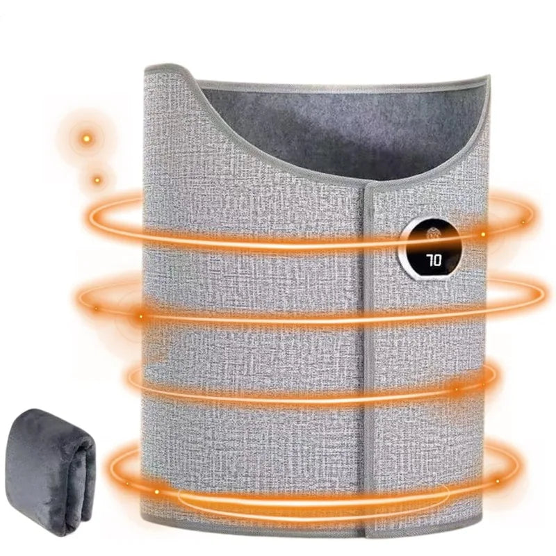 Silent Foldable Leg Warmer Pro - Under Desk Electric Foot Heater with Thermostat & Auto Shut Off for Office Home Timer