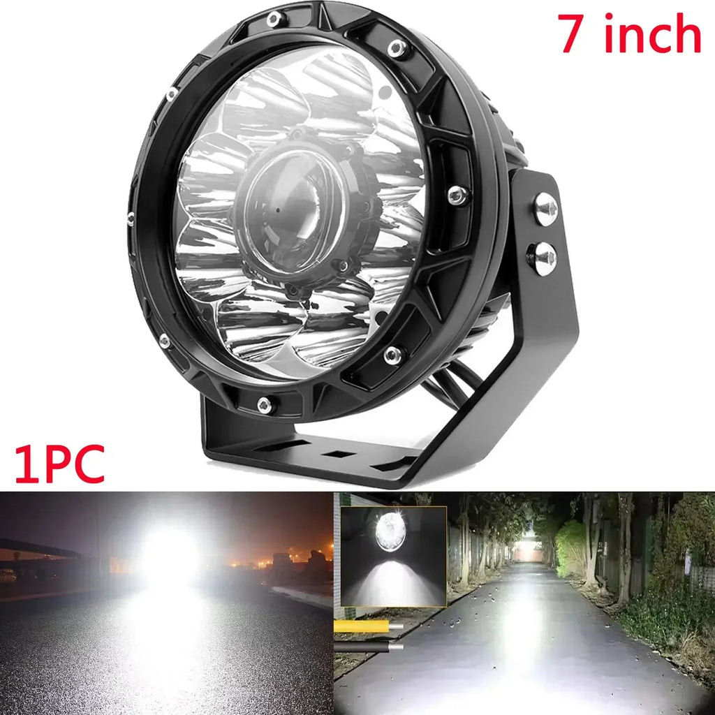 12V 24V for search light vehicles high power Long Range Survey Light  4x4 Driving Work Led Off Road 12v 24v Car Truck ATV SUV