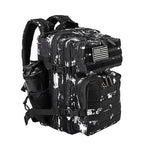 LHI 45L/35L/25L Tactical Backpack for Men and Women Waterproof Athlete Gym Outdoor Bag Travel Hiking Rucksack with Bottle Holder
