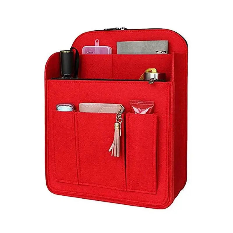 Multi-Pocket Insert Bag Organizer for Long champ Backpack Storage Bag Felt Backpack Inner Bag Liner Bag