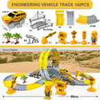 Track Car Train Toys Children Electric Track Toy Car Engineering Car Kids Educational Toys  for Children Birthday Gift