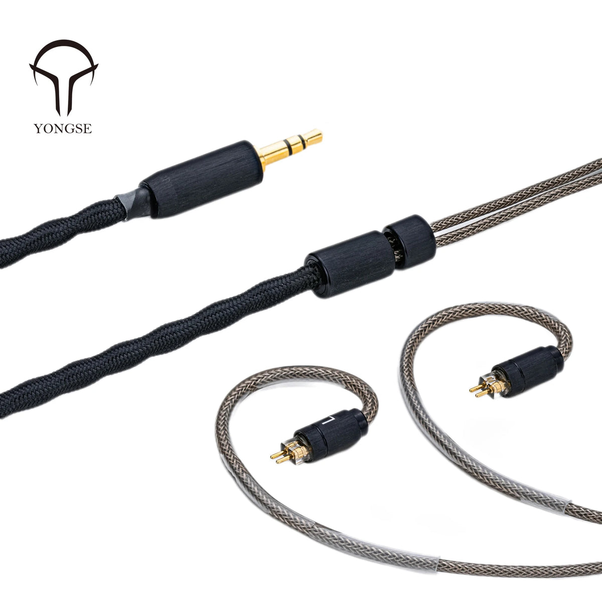 Yongse BlackSea Litz Coaxial Structure Single Crystal Copper And Silver-plated Single Crystal Copper ＆ Graphene Earphone Cable