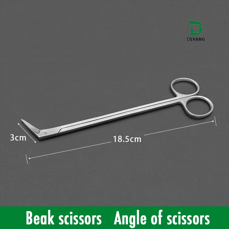 Potts Cut Angle Vascular Scissors Microscopic Coronary Artery Stainless Steel Microscopic Beak Scissors