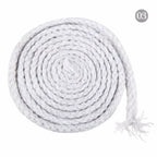 10M 5/7mm Cotton Cord for Sewing Twisted Rope Bag Strap Weave Cords Woven String Home Textile Decoration Ropes Craft Accessories