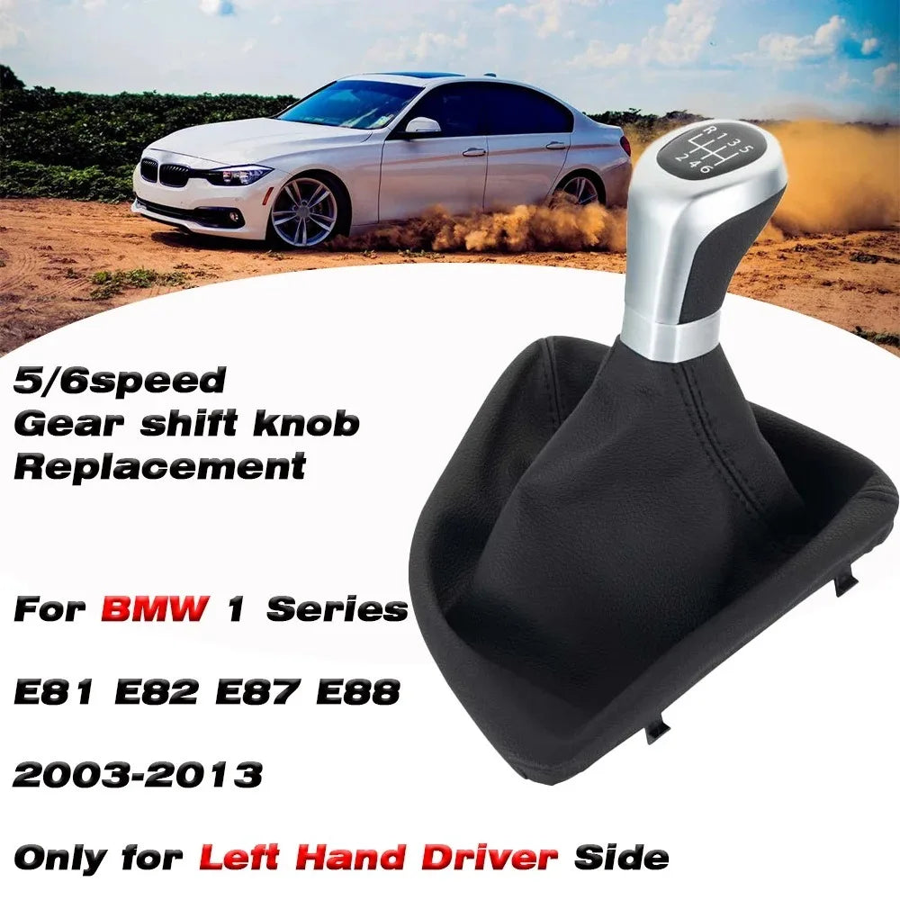 Car Gear Shift Knob Collar Gaiter Boot for BMW 1 Series E81 E82 E87 E88 2003 2004 2005 2006 2007 2008 2009 2010 2011 2012 2013