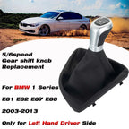 Car Gear Shift Knob Collar Gaiter Boot for BMW 1 Series E81 E82 E87 E88 2003 2004 2005 2006 2007 2008 2009 2010 2011 2012 2013