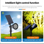 Solar LED Garden Stake Spotlight Waterproof Outdoor Pathway Landscape Light 7/18 LED RGB/White/Warm