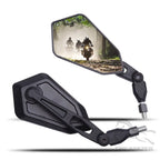 Motorcycle Rearview Mirror for Spiegel Paar Honda Yamaha Kawasaki Maverick Booster M10 Enduro Suzuki