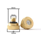 20 Pcs Misting System Nozzles Set Leakproof O- Clogged Mist Nozzles Fit for 1/4 Inch Misting Hose