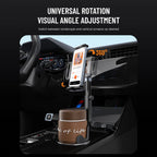 Car Cup Holder Tablet and Phone Mount, Universal Stand for 4-13 Inch Devices, Secure Holder for Navigation and Passenger Viewing