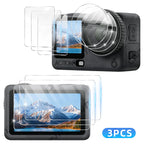 Lens & Screen Protector for DJI Osmo Action 6 - 9H Tempered Glass Camera Anti-scratch Glass Film HD Clear Accessories Set