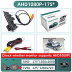 GreenYi 170° 1080P AHD Vehicle Rear View Camera for VW Volkswagen Golf Passat B7 B6 Tiguan Jetta MK6 Audi A3 A4 A5 Q5 A6 B6 car