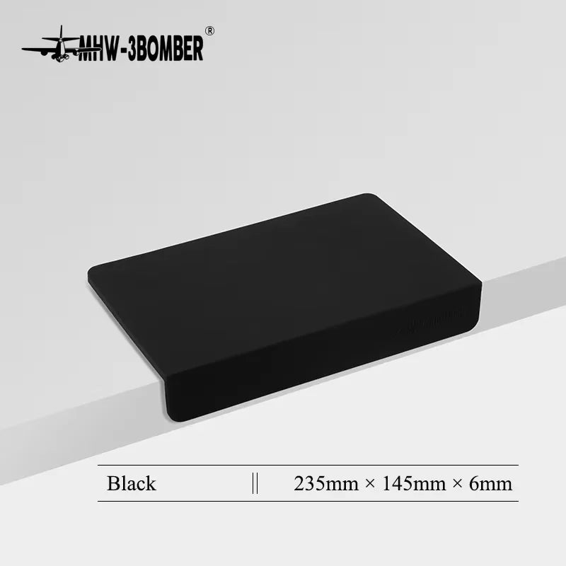 MHW-3BOMBER Espresso Tamping Mat Silicone Tamper Station Pad, Black or Grey, 1pc/2pcs