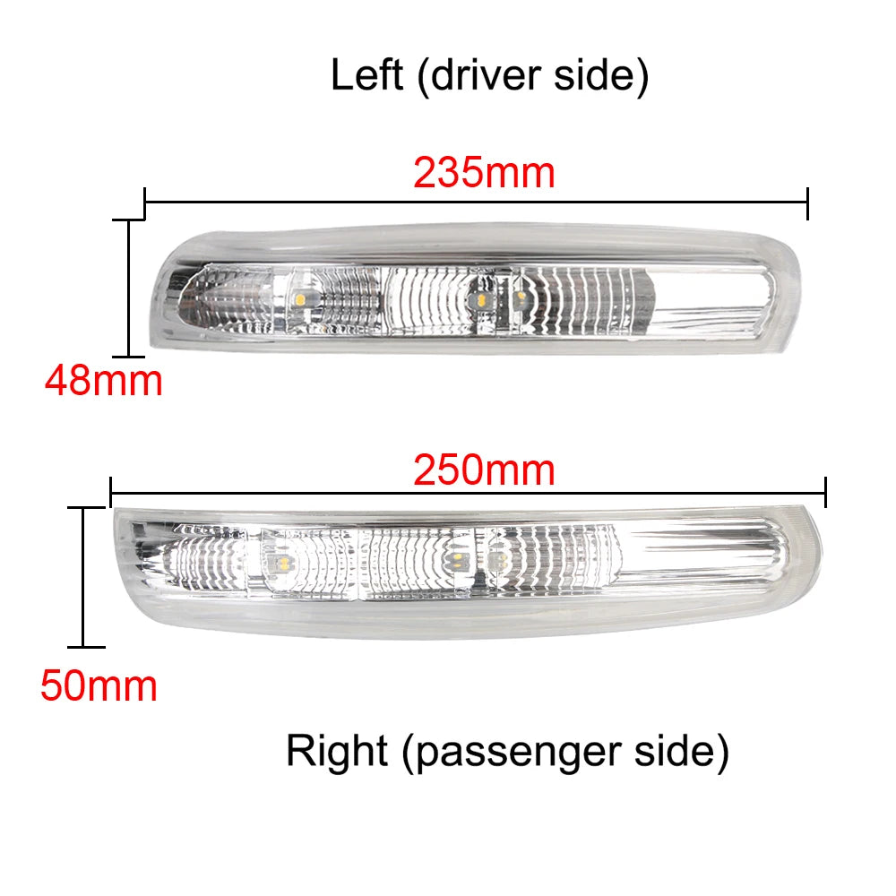 12V Rearview Mirror Turn Signal Light for Chevrolet Captiva 2007-2016, Left/Right