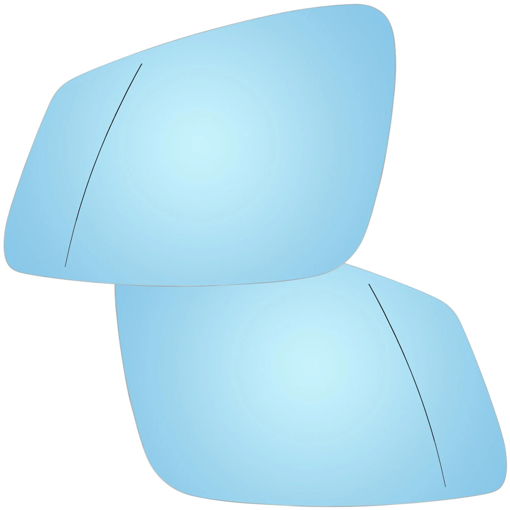 BMW 1-7 Series door wing mirror glass heated blue tint replacement, left/right set