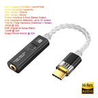 USB C to 3.5 mm Jack Adapter DAC Type-C Audio Amplifier Hi-Fi Stereo Earphone Headphone AUX Converter CX31993 MAX97220 Dual Chip