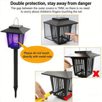 1 Pcs Solar Bug Zapper Outdoor Indoor Waterproof Mosquito Killer Lamp with White and UV Light Portable Cordless Mosquito Insect