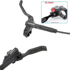 MEROCA M4 4-piston Hydraulic Bicycle Brakes Front Rear Kit 4 Piston Disc Brake Oil Brake MTB Compatible with 160mm Rotor