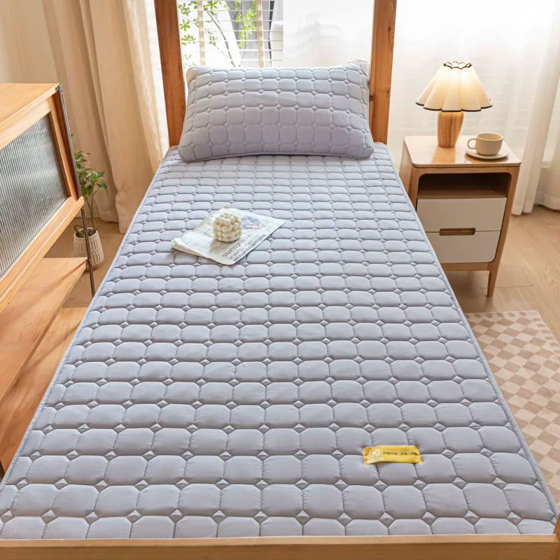 Thickened Mattress Cover Top Layer Cotton Mattress Protector Breathable Bed Fitted Sheet for Students, Youth, Children, Adults