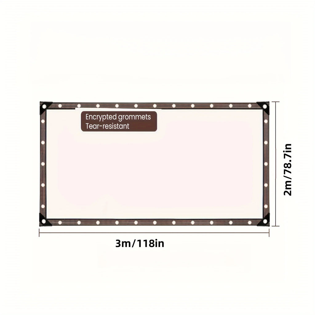 Transparent Waterproof Cloth Rainproof and Sunscreen Tarpaulin - Very Suitable for Garden Courtyard Balcony Sunshade and Camping