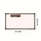 Transparent Waterproof Cloth Rainproof and Sunscreen Tarpaulin - Very Suitable for Garden Courtyard Balcony Sunshade and Camping