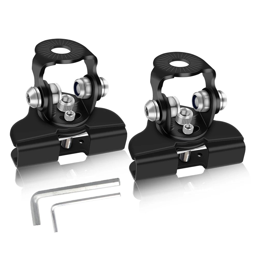 2PCS LED Work Light mounting Bracket Universal Hood Led Light Bar Mount Bracket Foglight lamp Holder for Off Road Jeep Truck SUV
