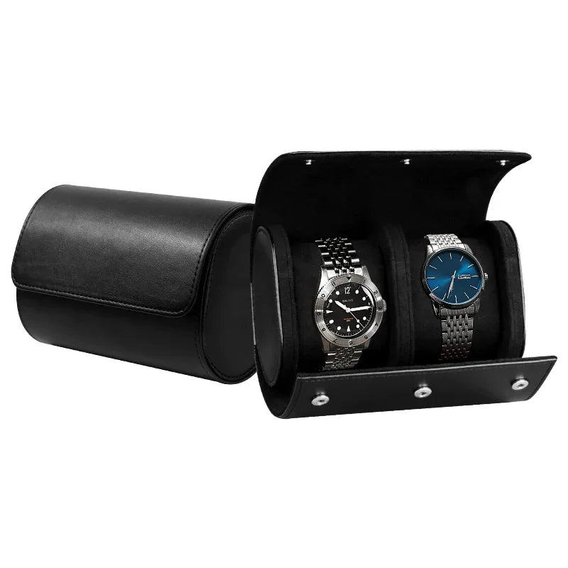 Embers Leather Watch Roll 1 2 3 slots Luxury Genuine Watch Storage Box Travel Bag Watch Case Gift Box Watch Pouch
